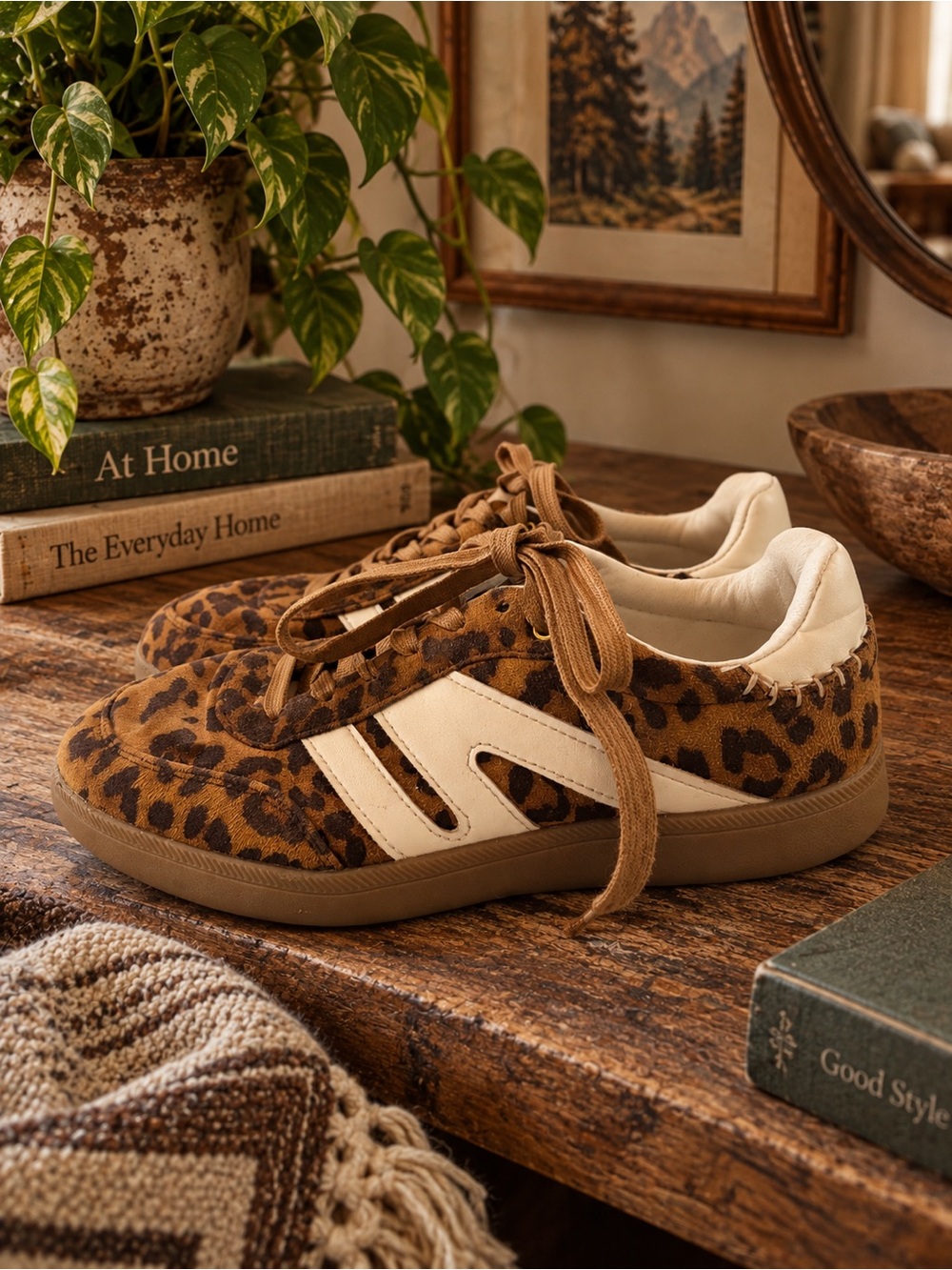 Leopard Print Women's Casual Sneakers